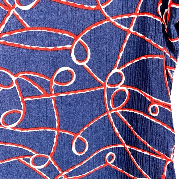 Sag Harbor Blue & Red Short Sleeve Blouse - Picture 3 of 9